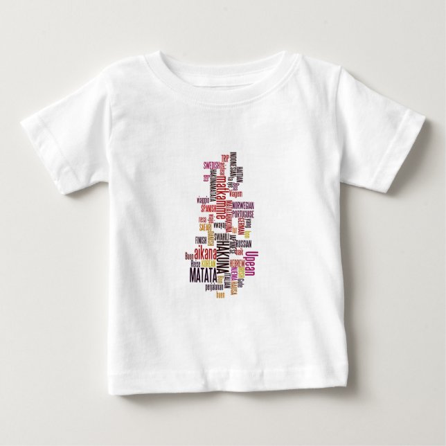 Global Groove: Hakuna Matata in Every Language Baby T-Shirt (Front)
