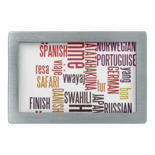 Global Groove: Hakuna Matata in Every Language Belt Buckle