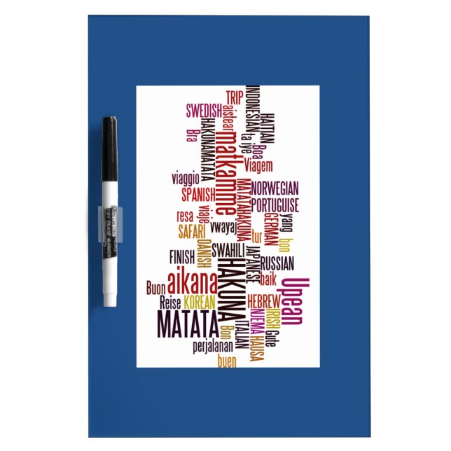 Global Groove: Hakuna Matata in Every Language Dry-Erase Board (Front)