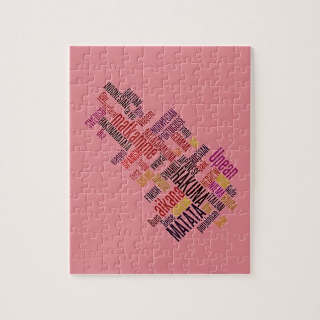 Global Groove: Hakuna Matata in Every Language Jigsaw Puzzle (Vertical)