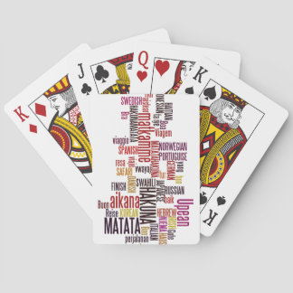 Global Groove: Hakuna Matata in Every Language Poker Cards
