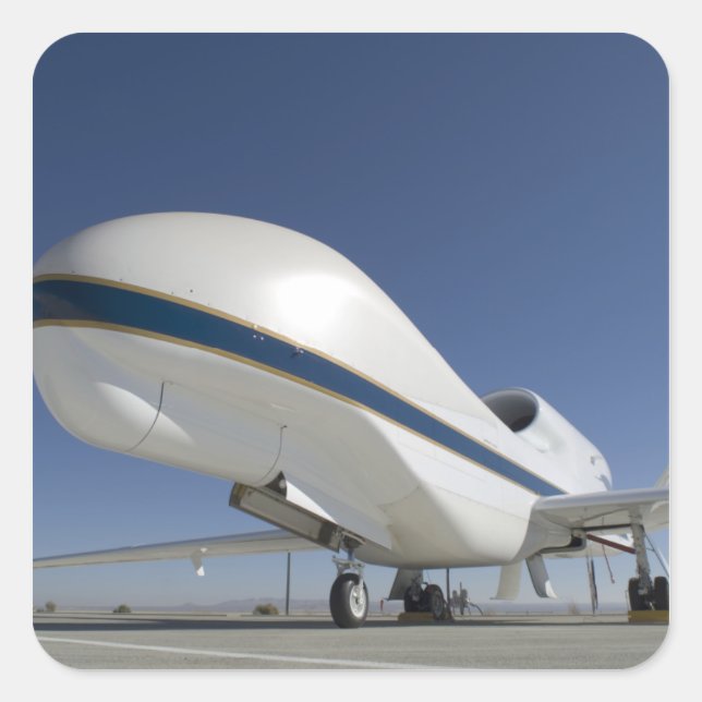 Global Hawk unmanned aircraft 2 Square Sticker (Front)