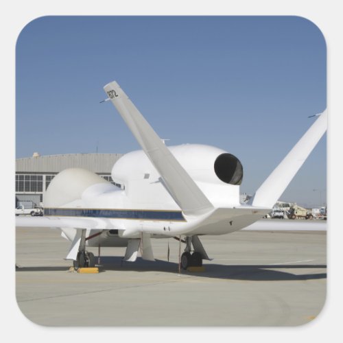 Global Hawk unmanned aircraft Square Sticker