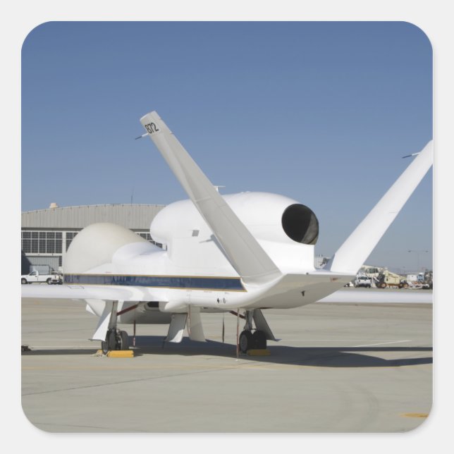 Global Hawk unmanned aircraft Square Sticker (Front)