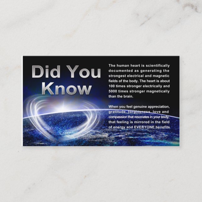 Global Healing Business Card (Front)