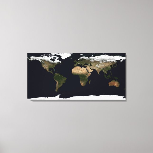 Global image of our world canvas print (Front)