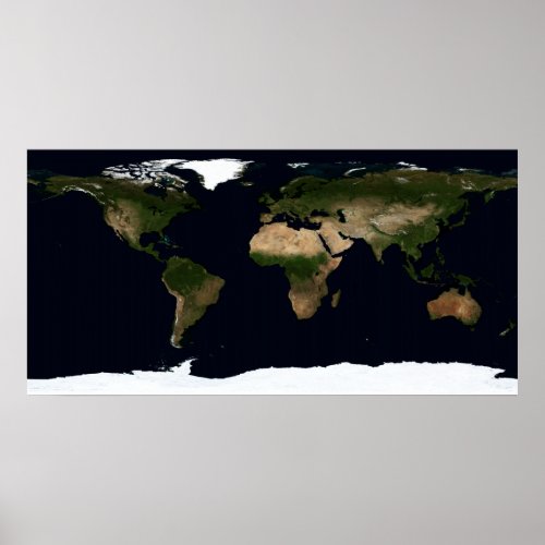 Global image of the world poster