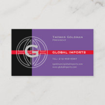 Global Imports Business Card
