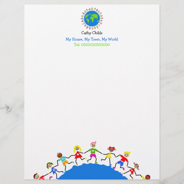 Global Kids, Letterhead (Front)
