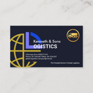 Global Logistic Border Transport Business Card