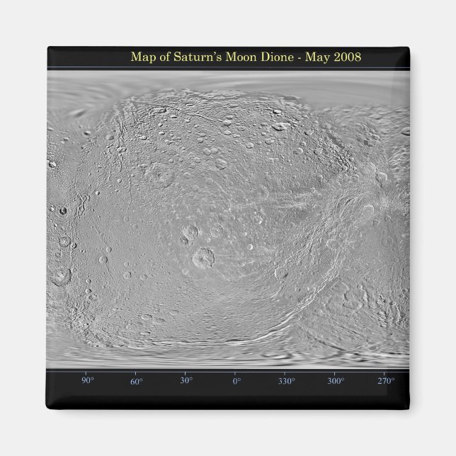Global map of Saturn's moon Dione Magnet (Front)