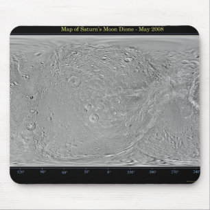 Global map of Saturn's moon Dione Mouse Pad