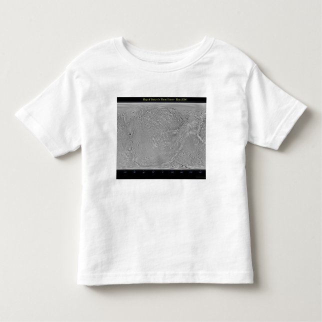 Global map of Saturn's moon Dione Toddler T-shirt (Front)