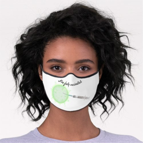 Global Pandemic Covid_19 Typography Modern White Premium Face Mask