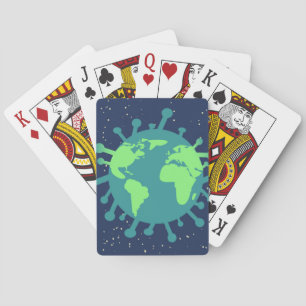 Global Pandemic (Virus Particle) (Viral Infection) Poker Cards