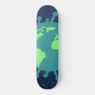 Global Pandemic (Virus Particle) (Viral Infection) Skateboard