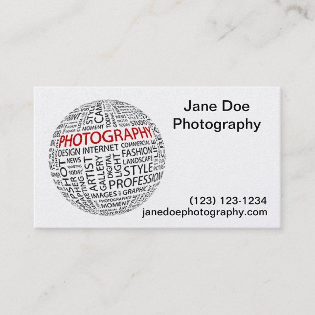 Global Photography Business Card (Front)