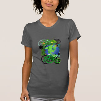 Global Recycle Trees Continents Earth T-Shirt