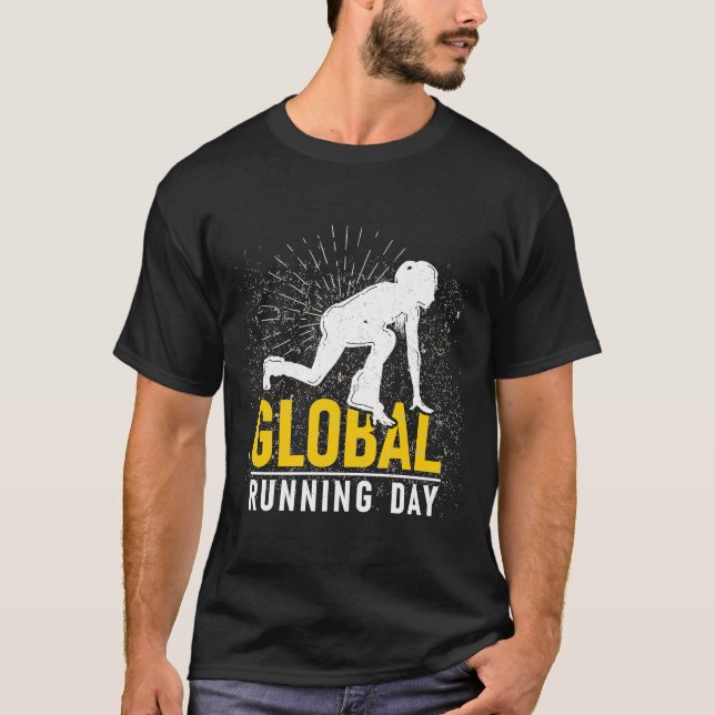 Global Running Day for Global Running Day & Sprint T-Shirt (Front)