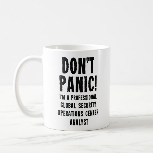 Global Security Operations Center Analyst Coffee Mug (Left)