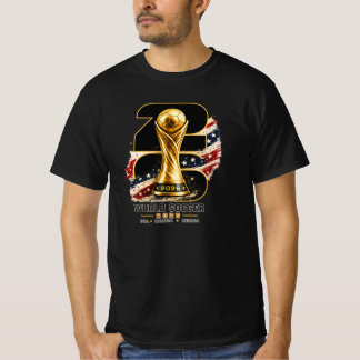 Global Soccer 2026 Golden Trophy Vintage Sports De T-Shirt