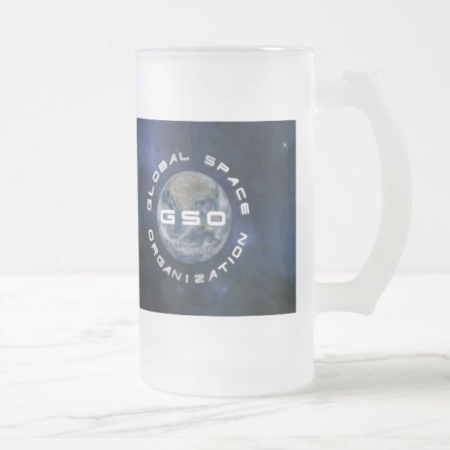 Global Space Organization Frosted Mug (Right)