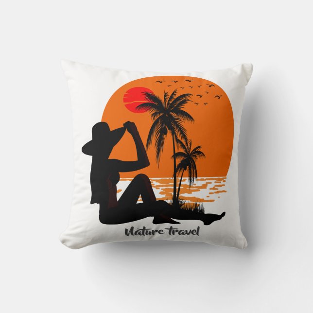 Global Tourism Resilience Day Throw Pillow (Front)