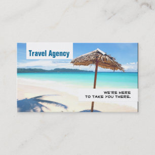 Global Travel Agency Agent Business Card