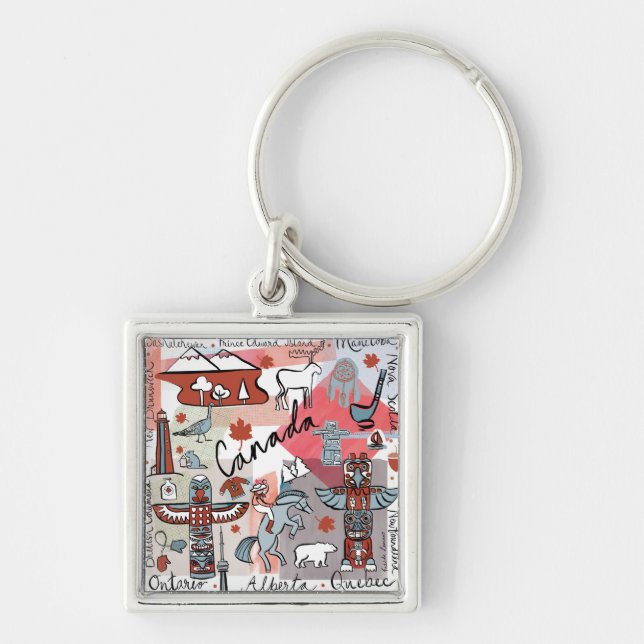 Global Travel - Canada Keychain (Front)