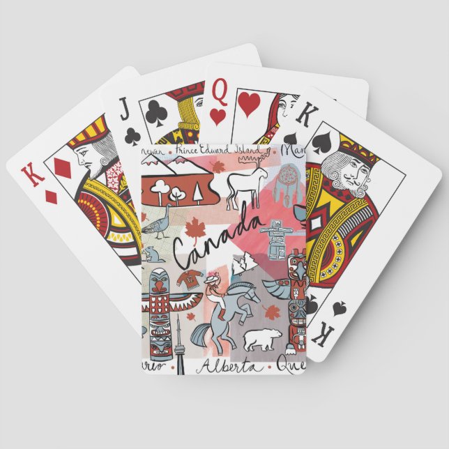 Global Travel - Canada Poker Cards (Back)