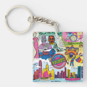Global Travel - Hong Kong Keychain