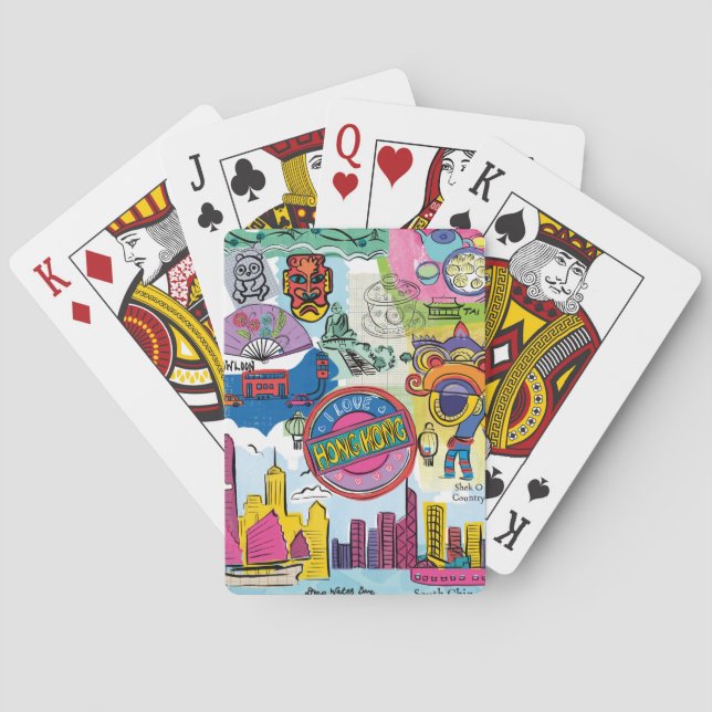 Global Travel - Hong Kong Poker Cards (Back)