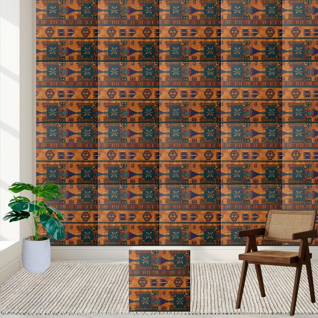  Global Traveler African Geometric Pattern Tile (Global Traveler African Geometric Pattern Tile)