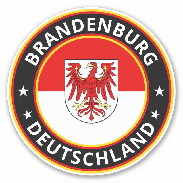 Global Traveler - Brandenburg, Deutschland (Edit) Sticker (Front)