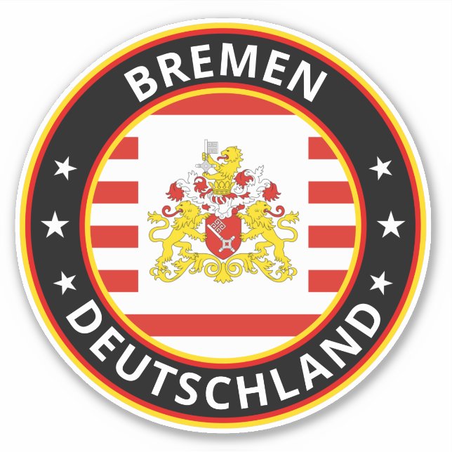Global Traveler - Bremen, Deutschland (Edit) Sticker (Front)