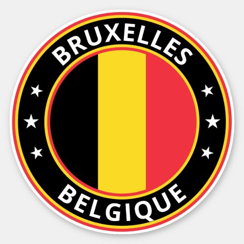 Global Traveler _ Bruxelles Belgique  Belgium Sticker