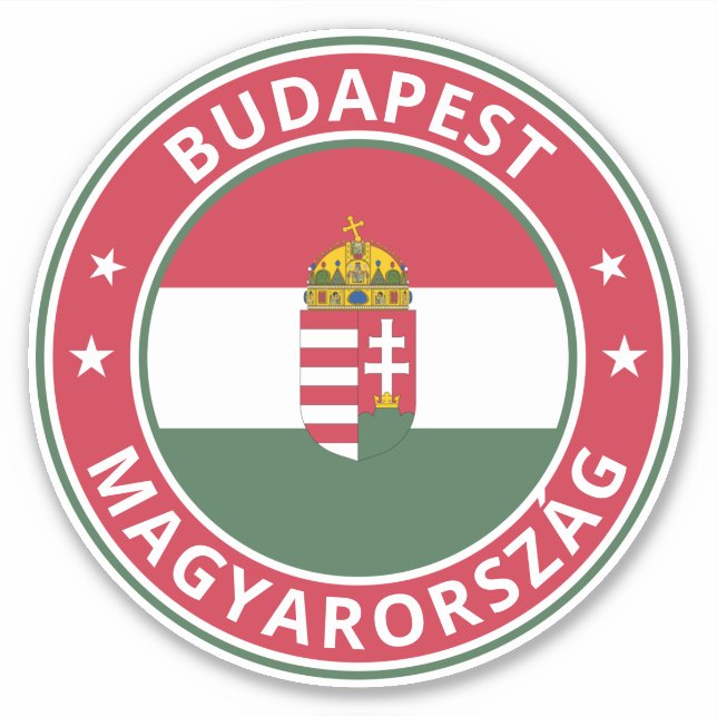 Global Traveler - Budapest, Magyarország | Hungary Sticker (Front)