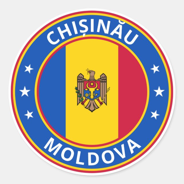 Global Traveler - Chișinău, Moldova Sticker (Front)