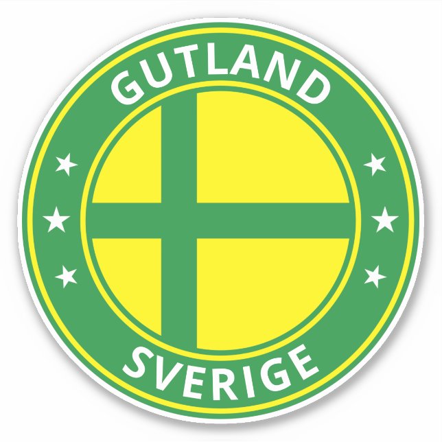 Global Traveler - Gutland, Sverige | Sweden (Edit) Sticker (Front)