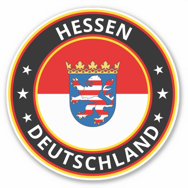 Global Traveler - Hessen, Deutschland (Edit) Sticker (Front)