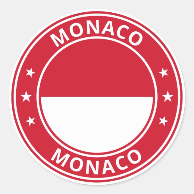 Global Traveler - Monaco Classic Round Sticker (Front)