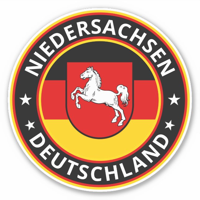 Global Traveler - Niedersachsen Deutschland (Edit) Sticker (Front)