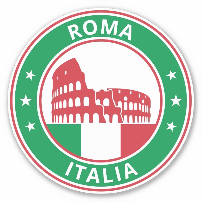 Global Traveler - Roma, Italia (Edit) Sticker (Front)
