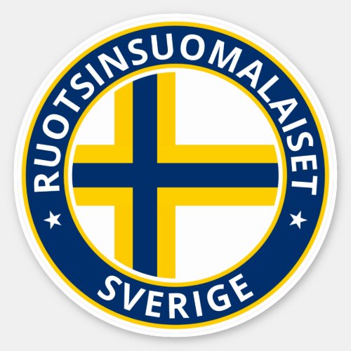 Global Traveler _ Ruotsinsuomalaiset Sverige Sticker