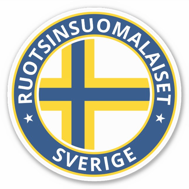 Global Traveler - Ruotsinsuomalaiset, Sverige Sticker (Front)