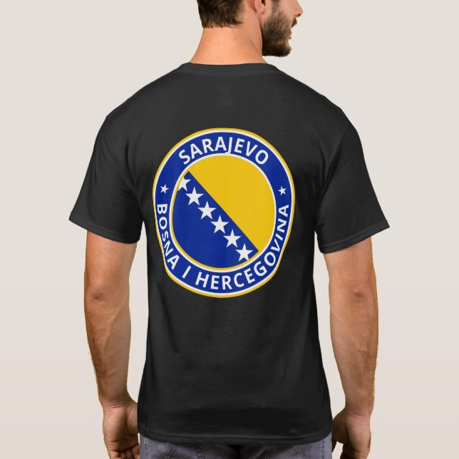 Global Traveler - Sarajevo, Bosna i Hercegovina T-Shirt (Back)