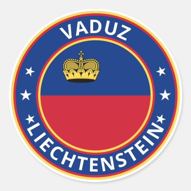 Global Traveler - Vaduz, Liechtenstein Classic Round Sticker (Front)