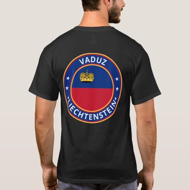 Global Traveler - Vaduz, Liechtenstein T-Shirt (Back)