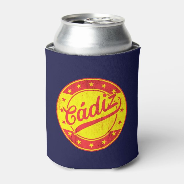 Global Traveller - Cadiz, Spain Can Cooler (Can Front)