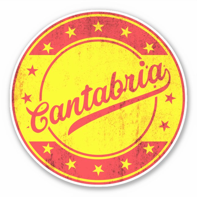 Global Traveller - Cantabria, Spain Sticker (Front)